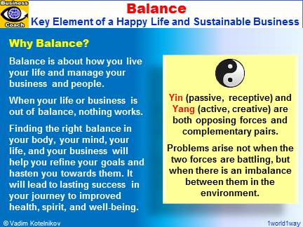 Balance, Power of Balance in Life and Business, Yin and Yang, Balanced Synergy